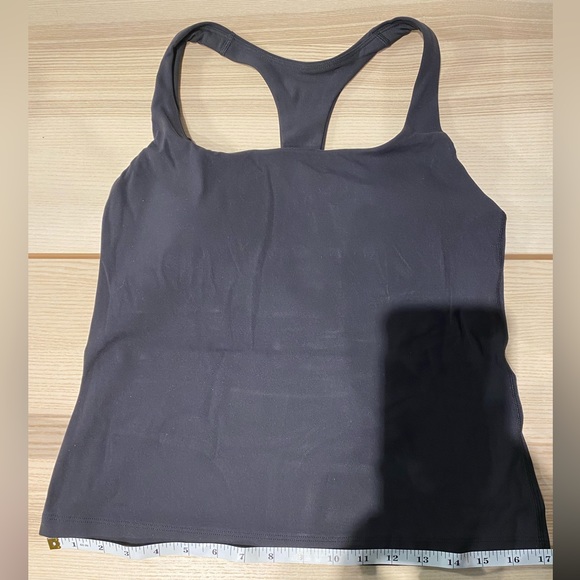 ❌ SOLD ❌ ATHLETA TRANSCEND SCOOP BUILT-IN BRA TANK A-C, Size M, Black (NWT) - Picture 3 of 16